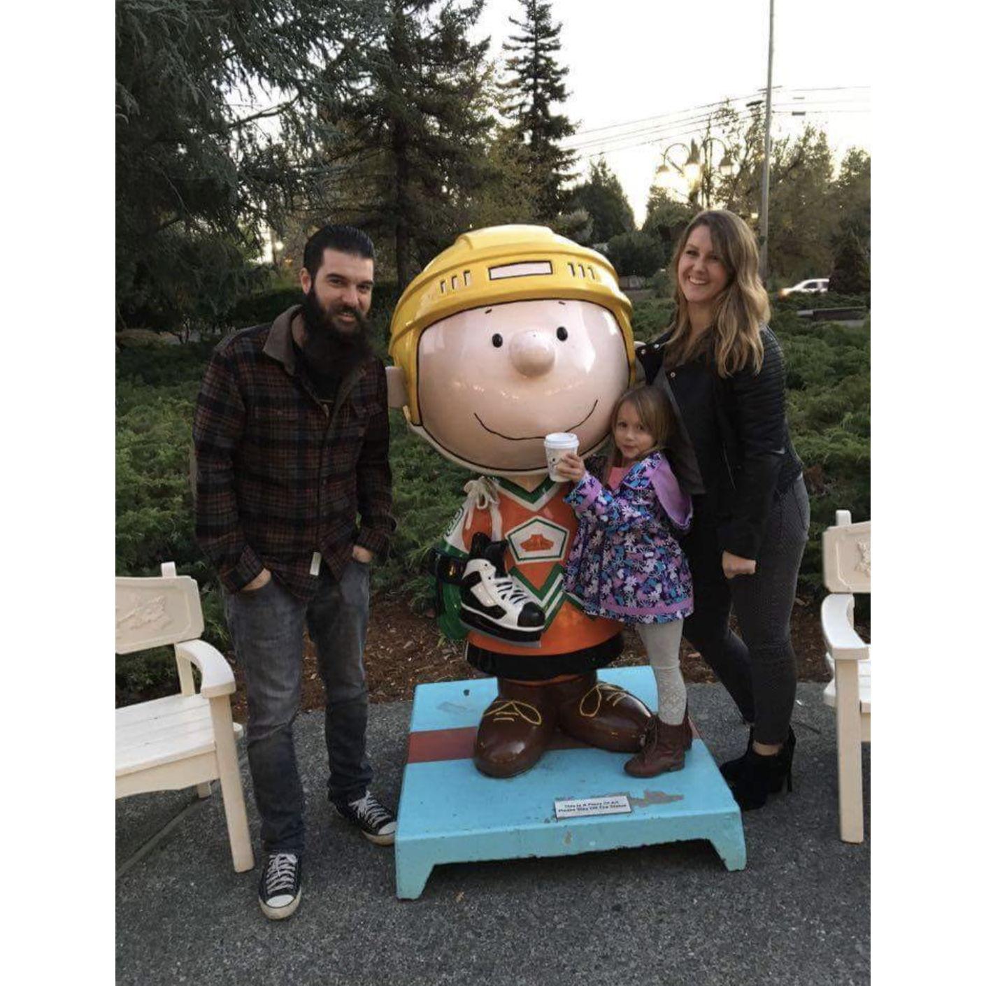 First trip to Santa Rosa with Aiden! Ice skating at Snoopy's Ice Rink.