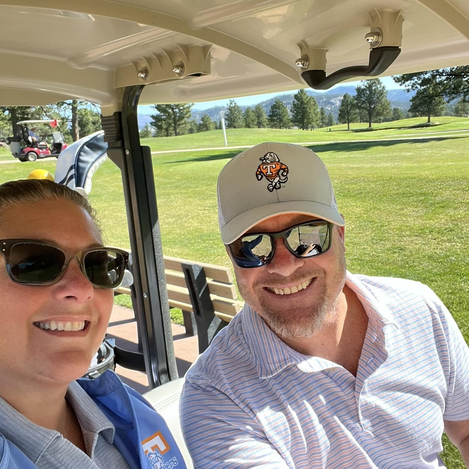 We golf together 😃