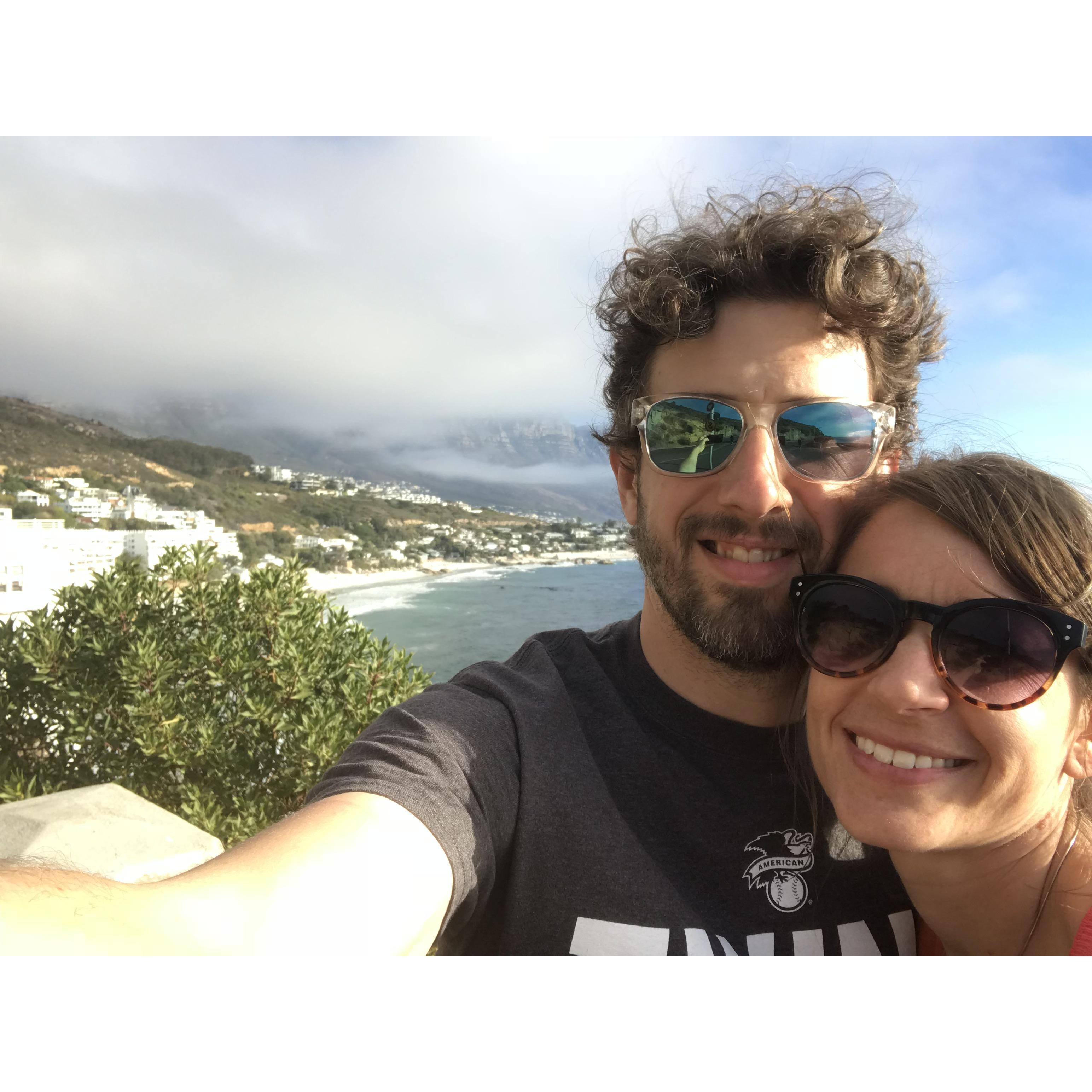 Cape Town, South Africa. Alan's first trip to Africa and his hair is feeling that humidity.