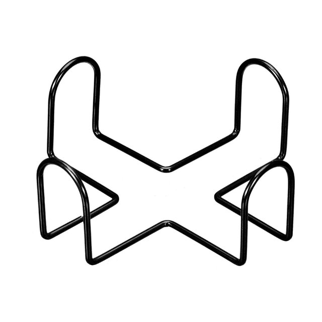 Unique Bargains Holds Multiple Coasters Metal Storage Rack for Both Round and Square 1.77" Black