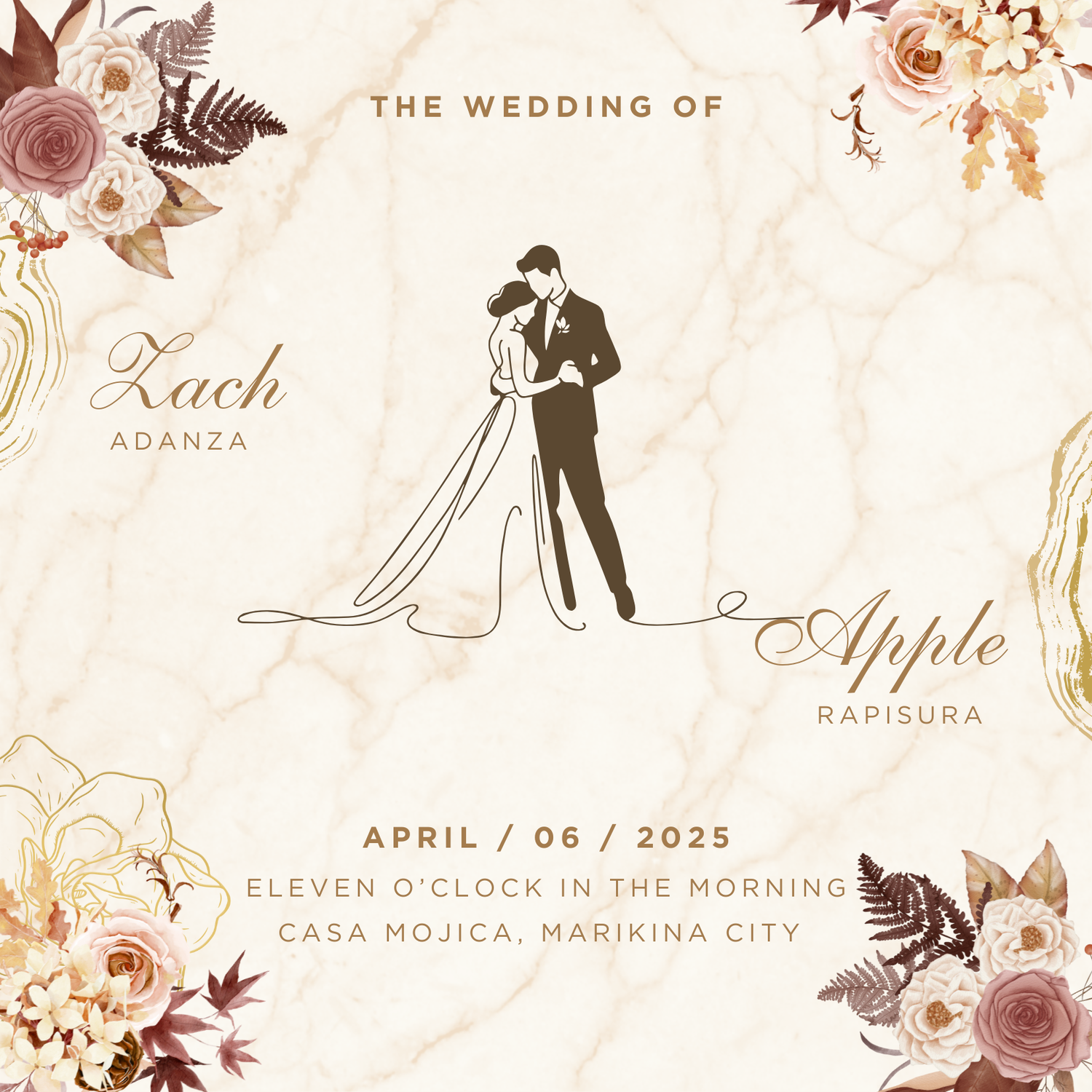 The Wedding Website of Apple Rapisura and Zach Adanza