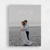 Beige Wedding Thank You - Evora Photo