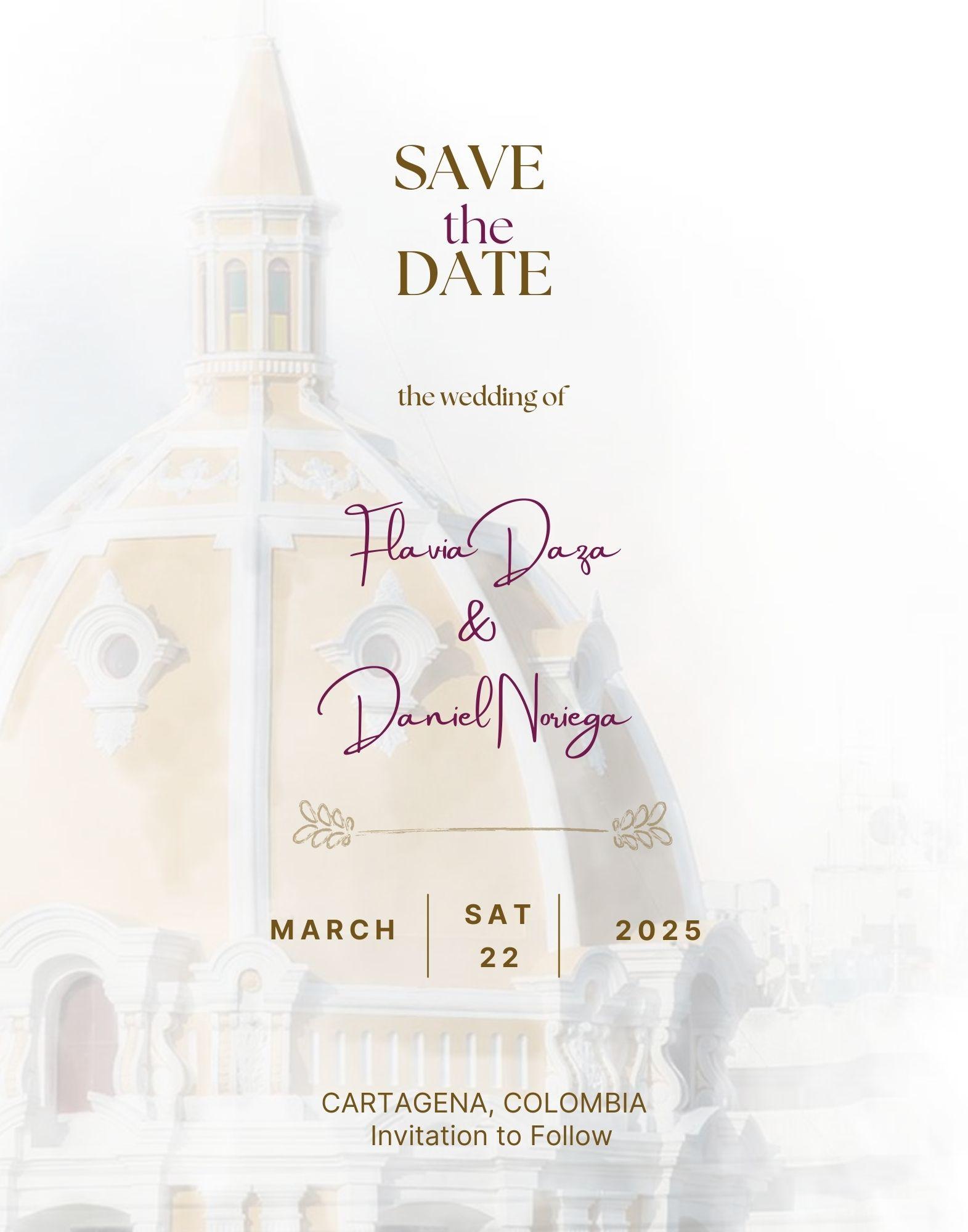 The Wedding Website of Daniel Noriega and Flavia Daza