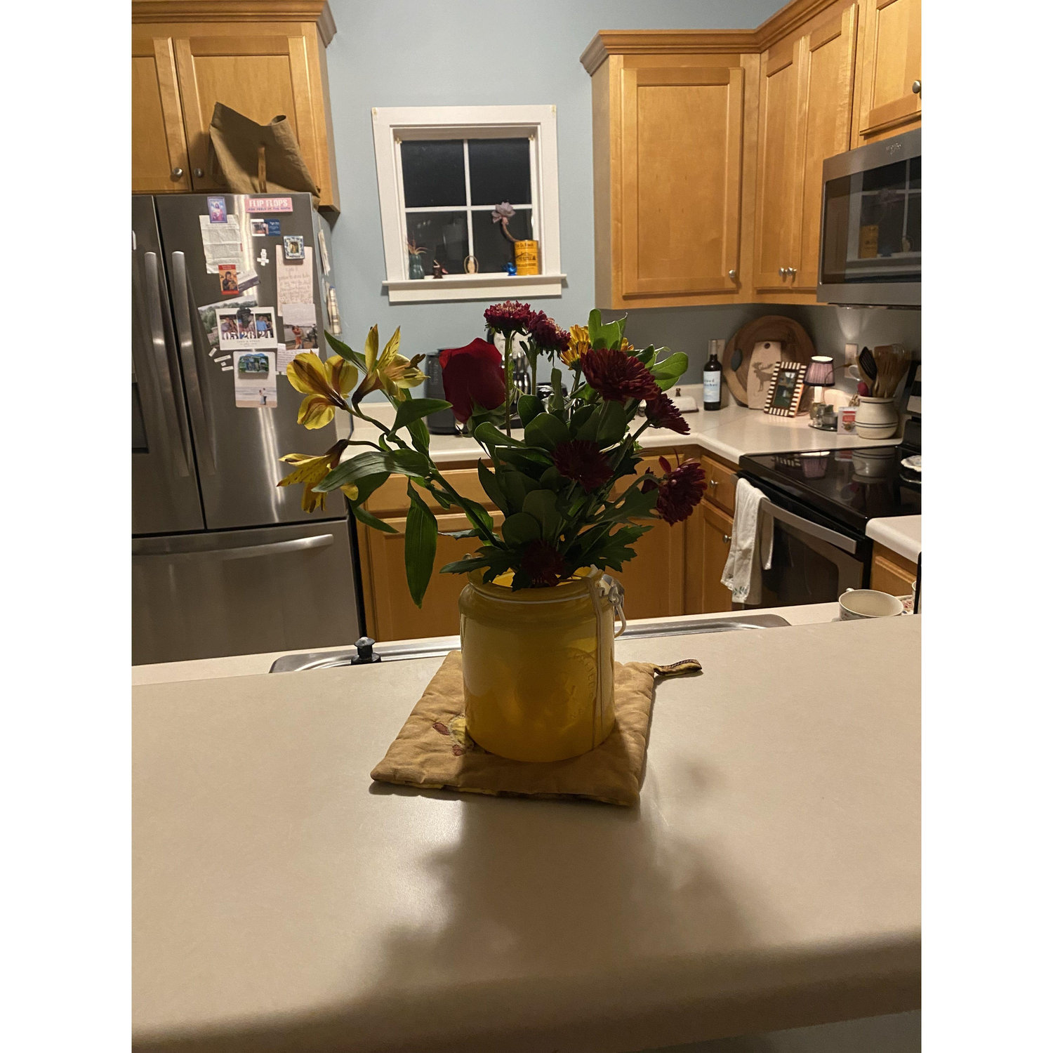The flowers Vincent brought Kayley when he officially asked her out!