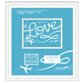 Love Skywriting Framed Art