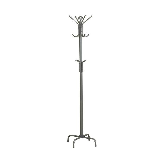 70" Metal Coat Rack Silver - EveryRoom