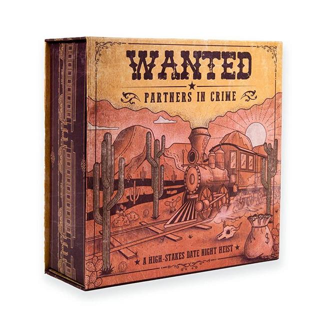 Wild West Cowboy Train Heist Themed Date Night Box - Best Romantic Date Ideas - Thoughtful Gift for Wife, Husband, and Couples for Anniversaries, Weddings, and Valentine's Day - Crated with Love