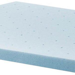 LUCID 3" Gel Memory Foam Mattress Topper, Blue, King