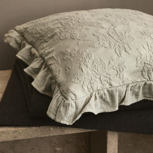 ZARA Home: Set of Jacquard Pillowcase with Ruffles with Microfiber Pillow Insert