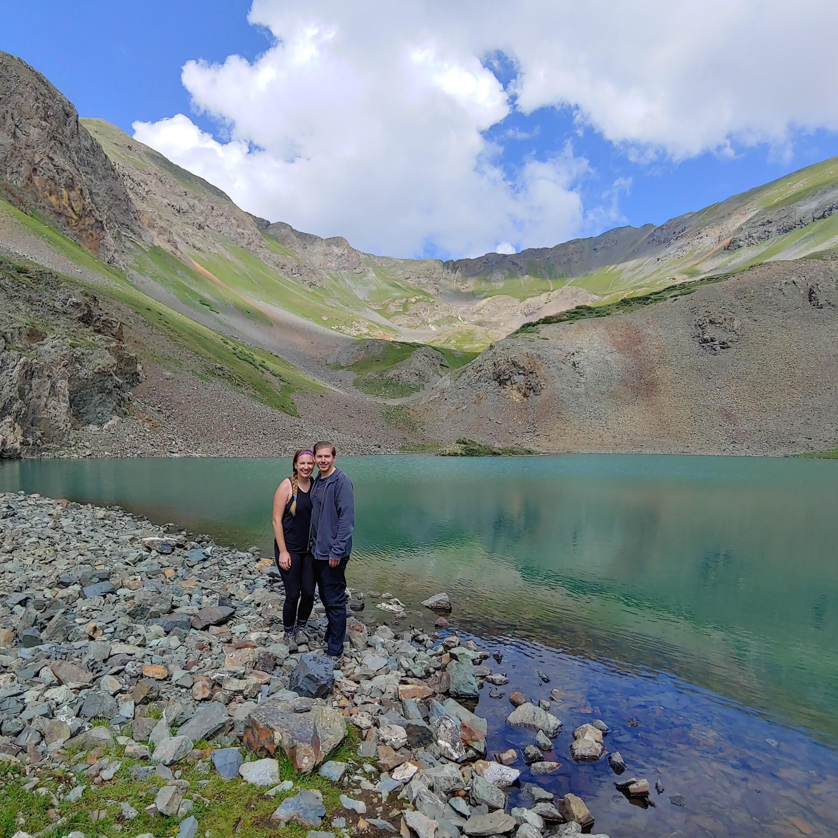 Hiking to Hematite Lake near Silverton, Colorado. July 2021
