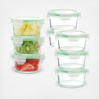 Glassworks 16-Piece Round 22 oz. Food Container Set