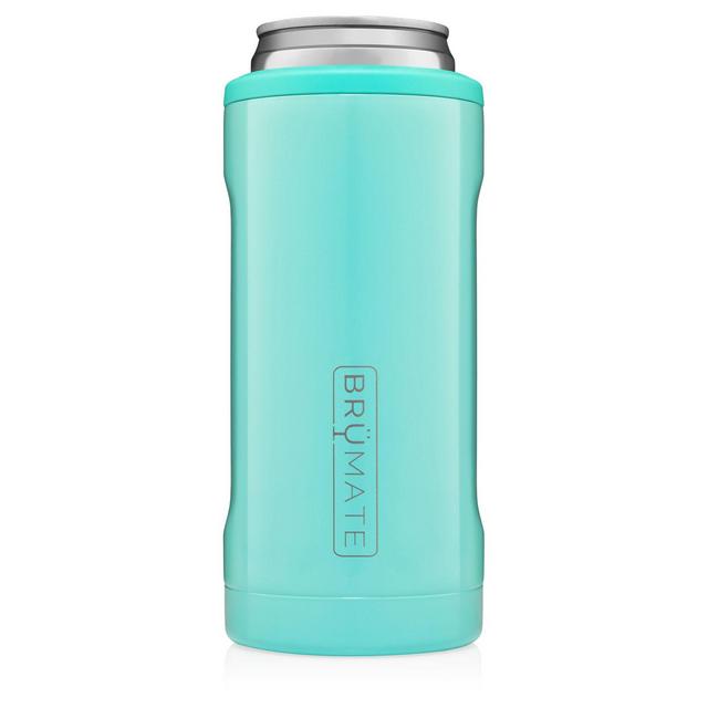 BrüMate Hopsulator Slim Insulated Can Cooler in Aqua