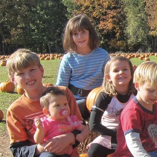 At the pumpkin patch!