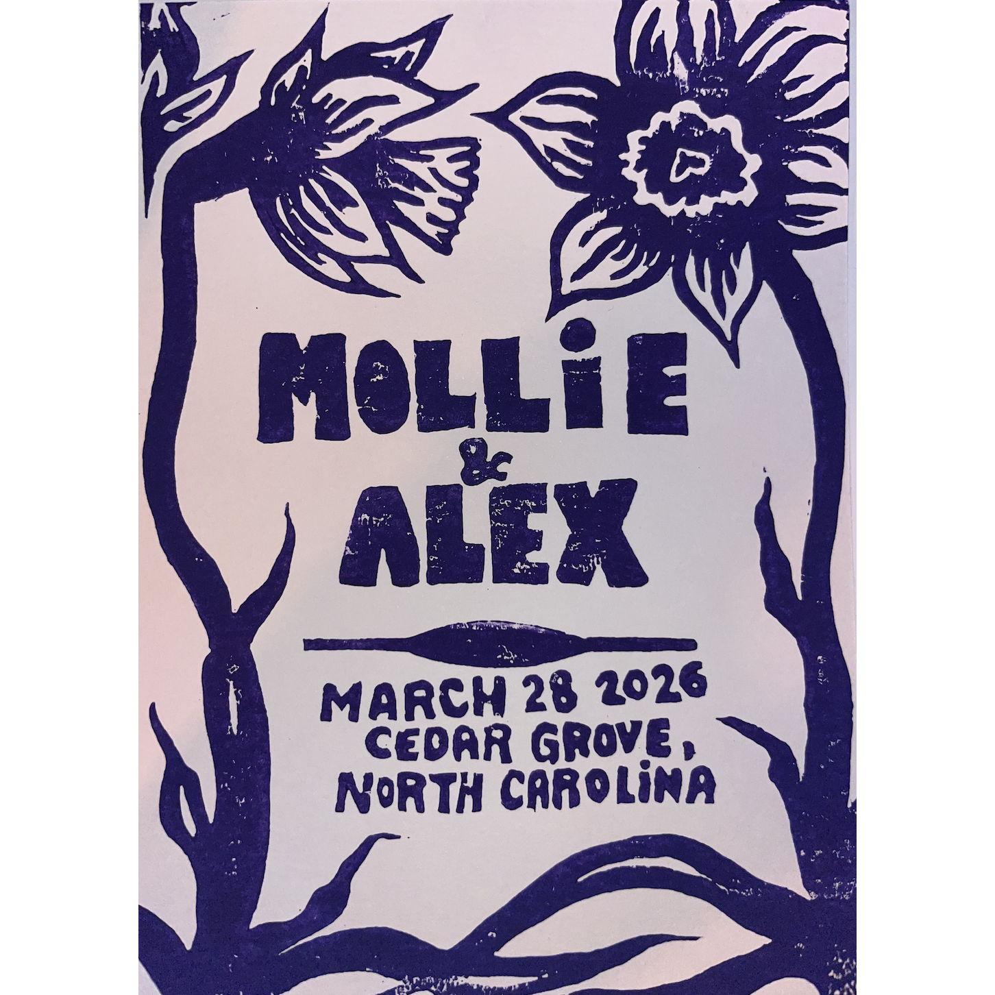 Our beautiful Save the Date made by the incredibly talented Hannah Cullen!