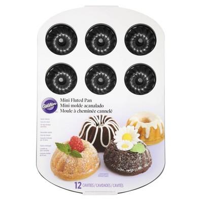 Wilton 12 Cavity Non-Stick Mini Fluted Tube Pan
