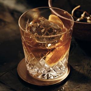 Barwell Cut Crystal Rocks Glass, Set of Four