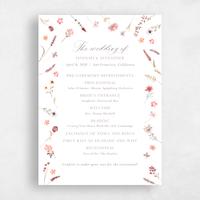 White Wedding Program - Lino