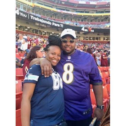 First Cowboys Game while pregnant with Korrine