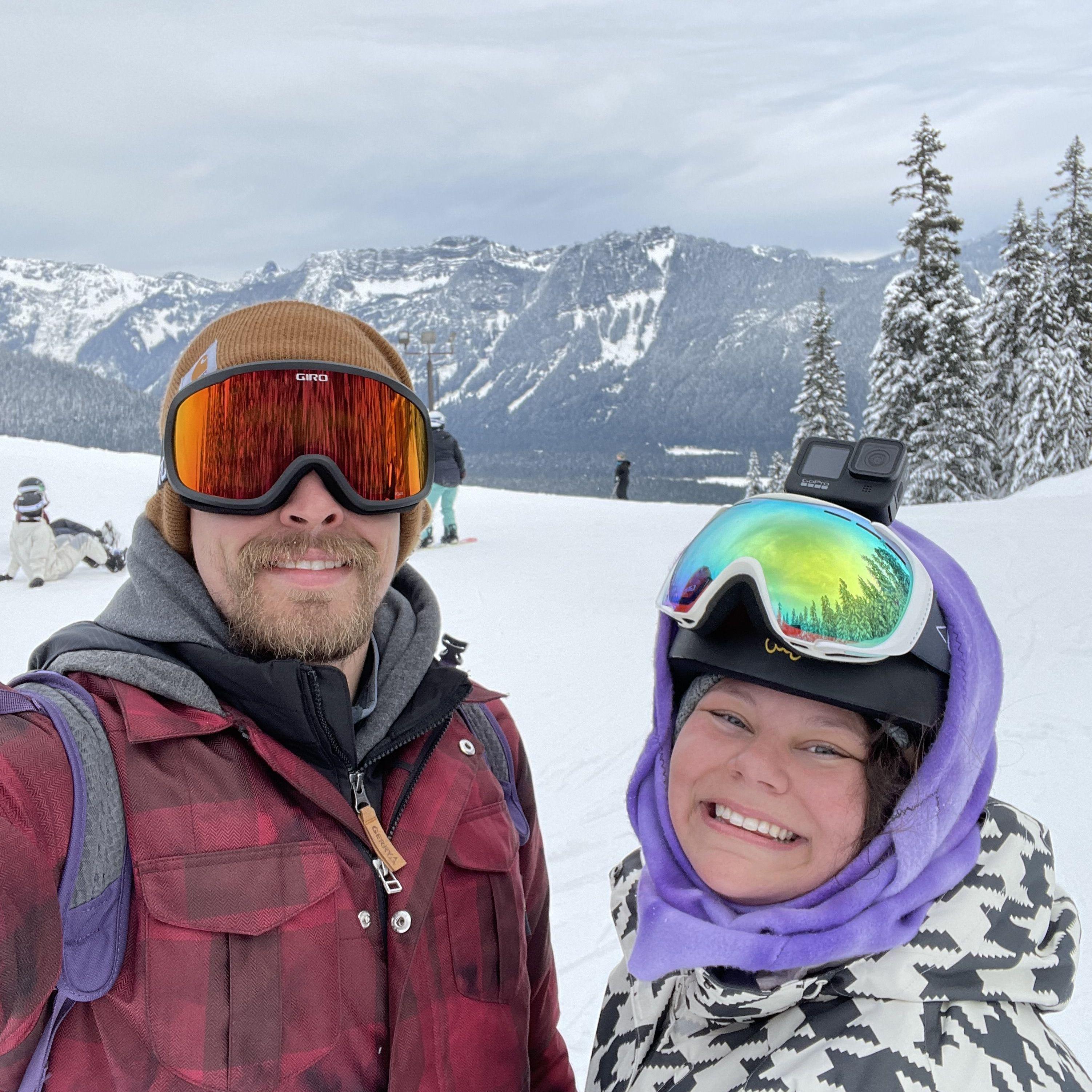First time snowboarding at Snoqualmie in 2022!