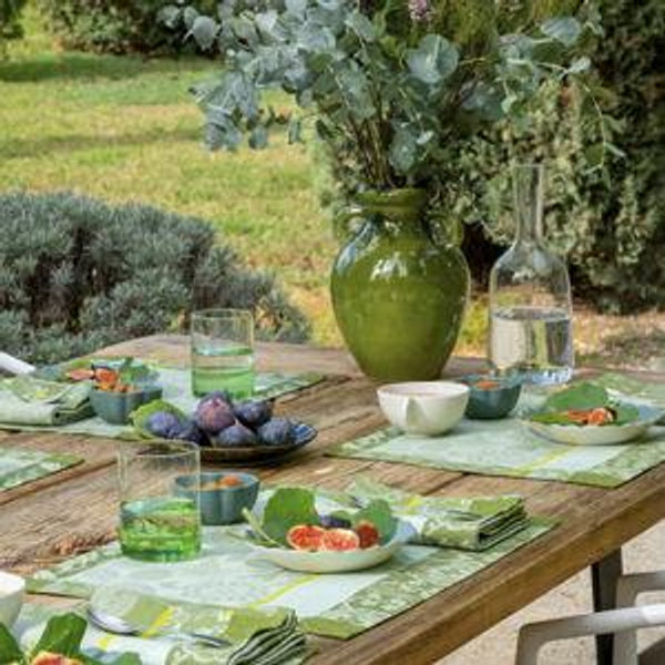 Coated Placemats - Voyage Iconique Cotton