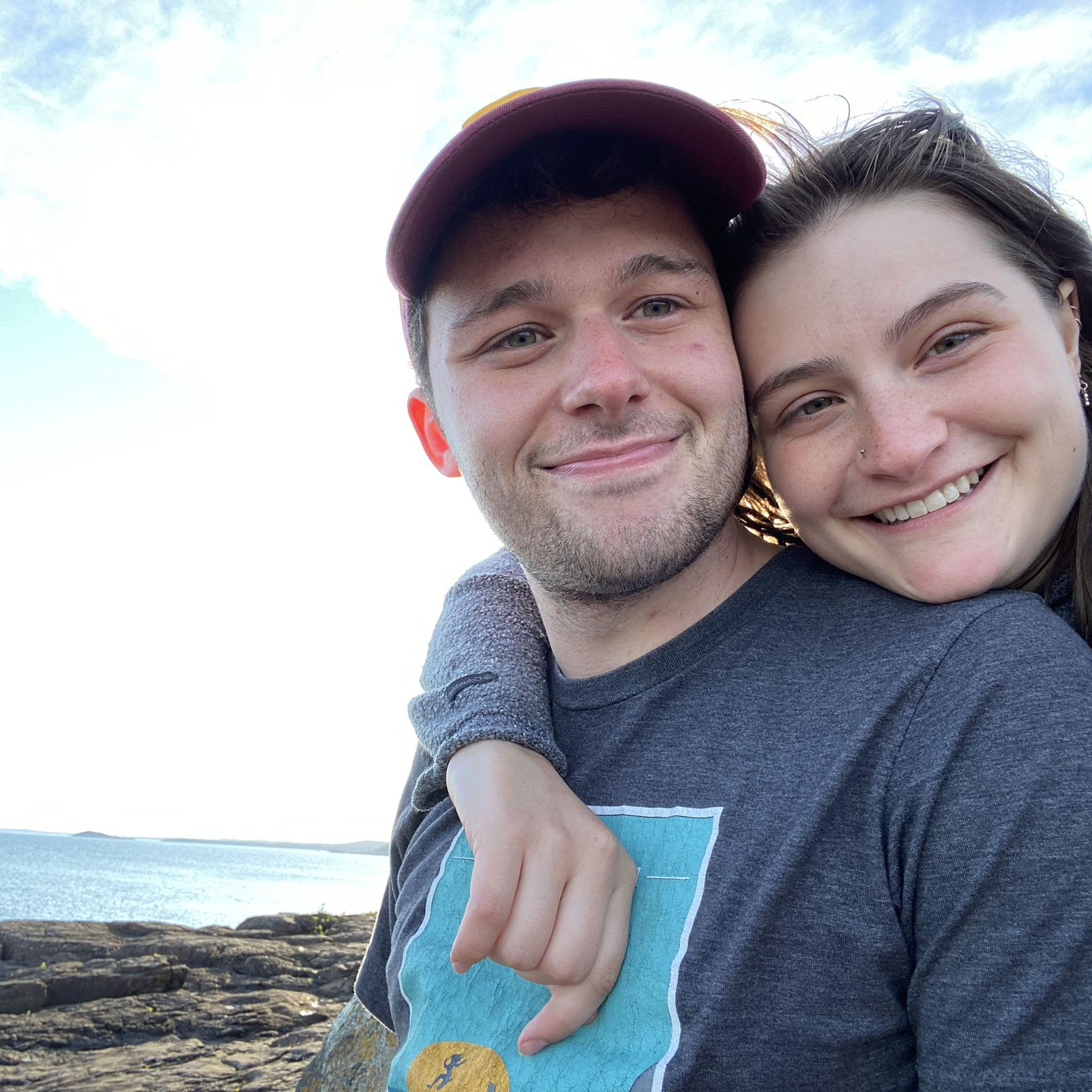 May 2021: One of our very first pictures together, exploring the beautiful Marquette together!
