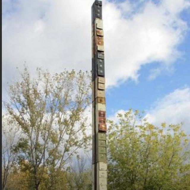Picnic next to the world’s tallest filing cabinet