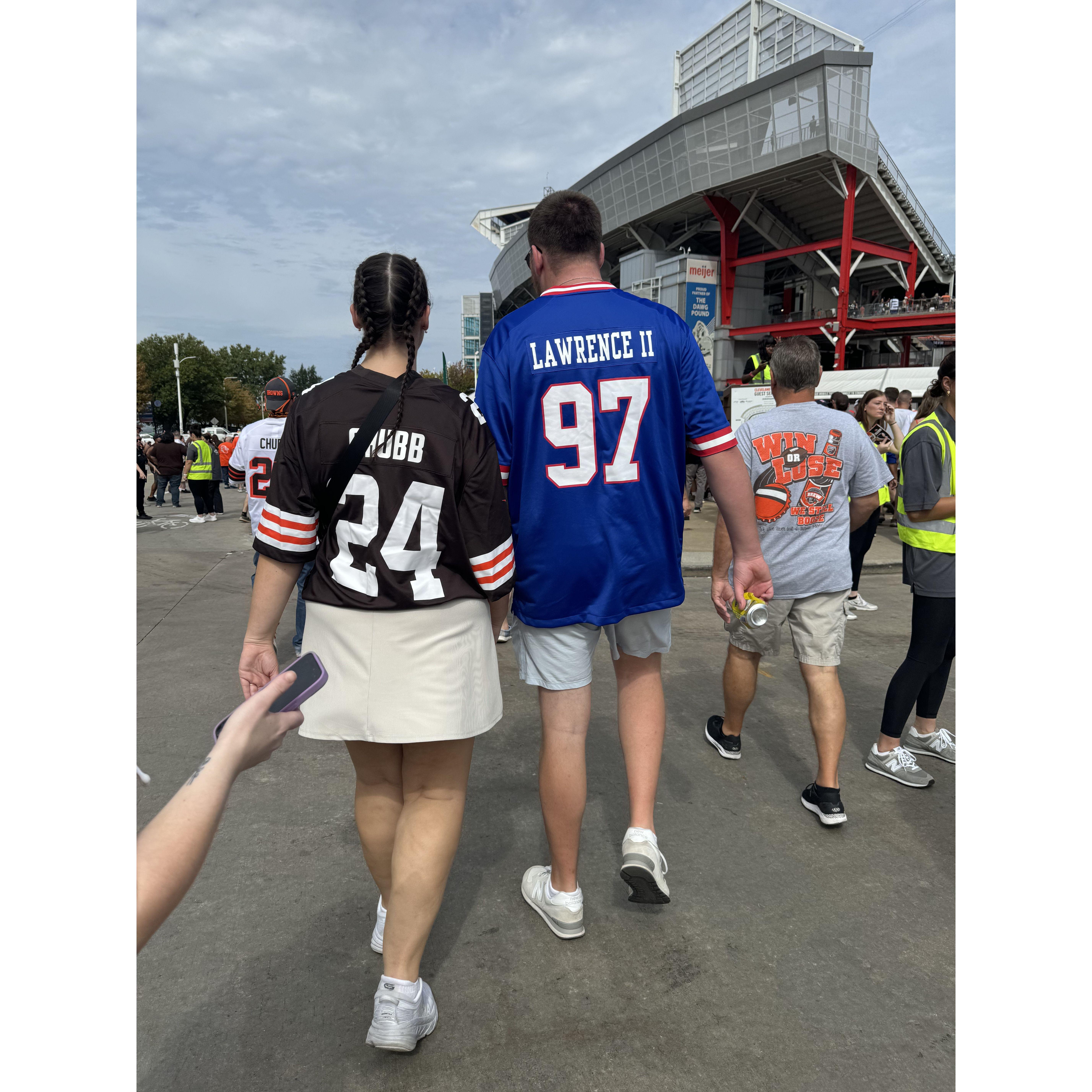 Browns vs Giants game in Cleveland