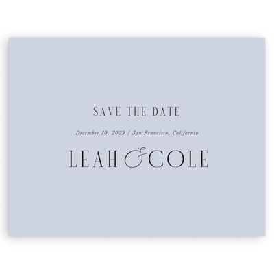 Sweet Blue Wedding Digital Save the Date - Glen Landscape