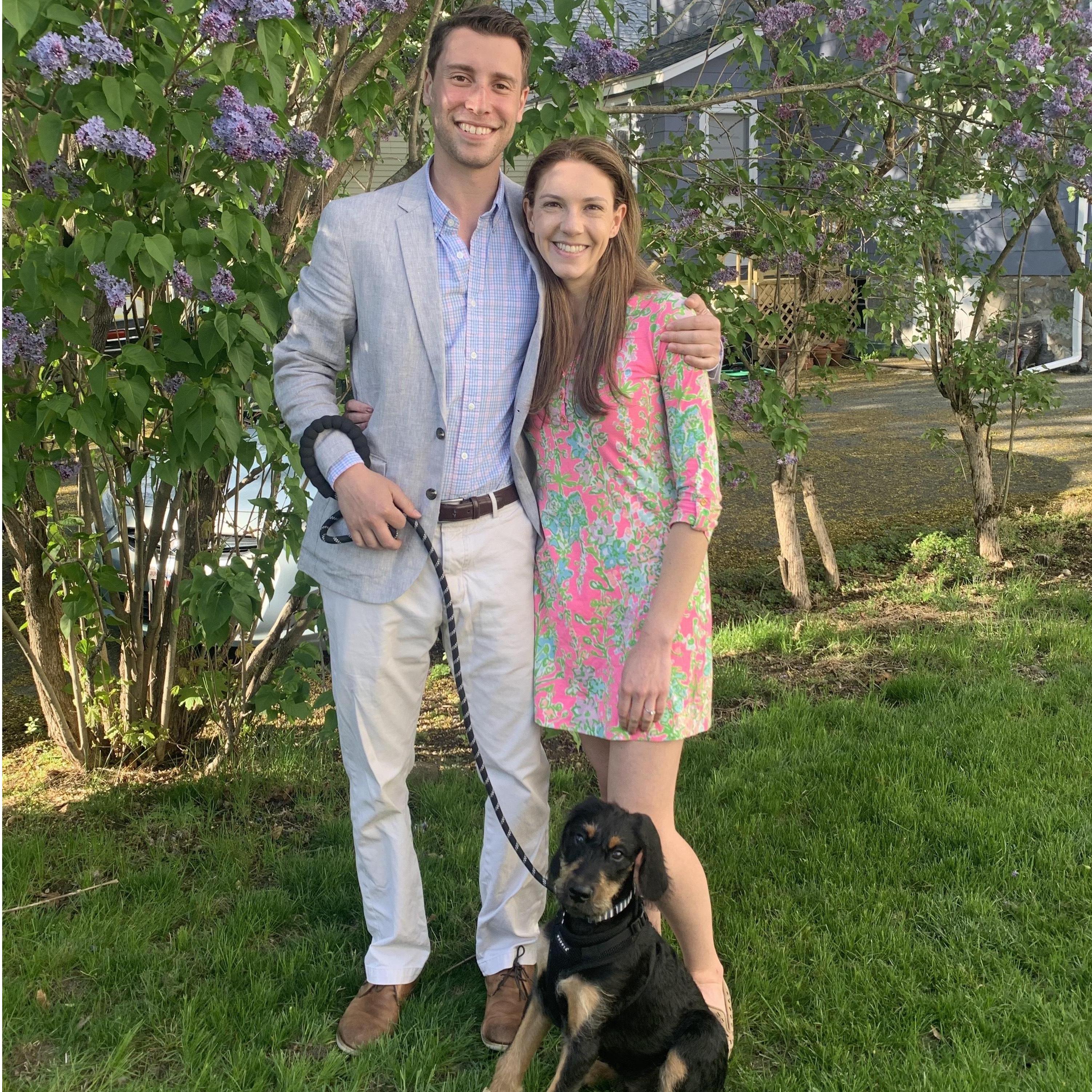 First family photo with Obie!
May 2021
