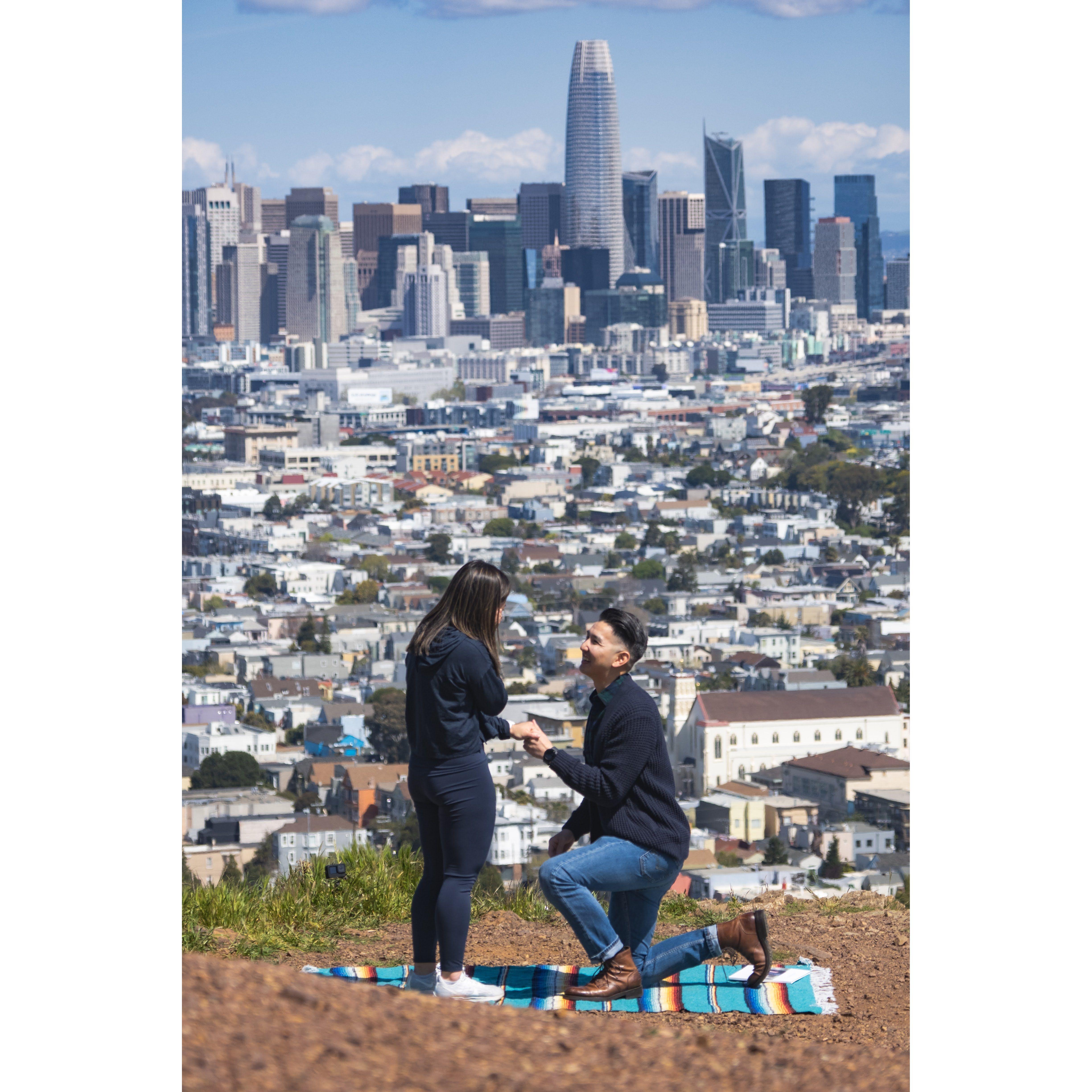 when Victor proposed!