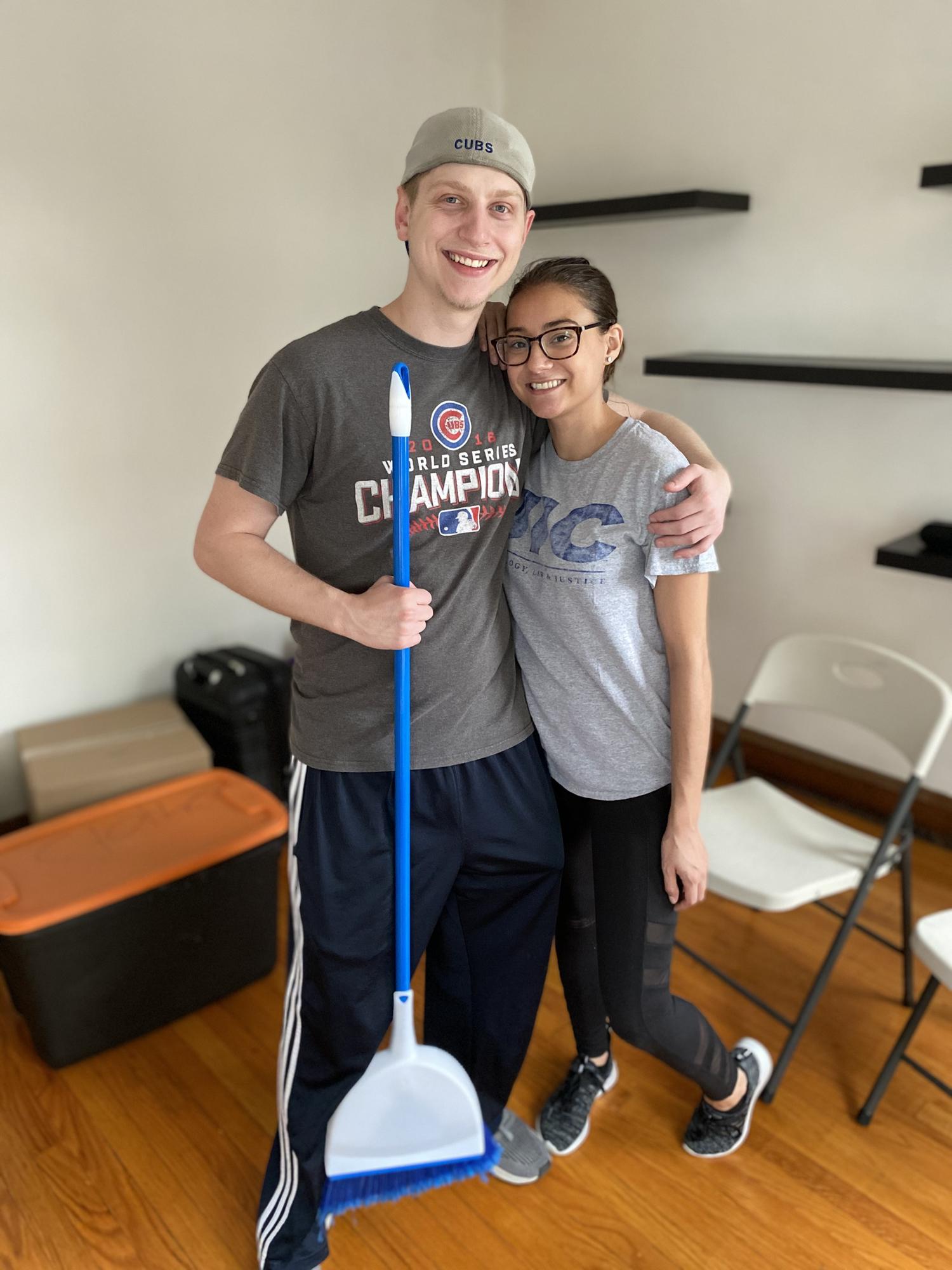 First day moving into our first apartment together!