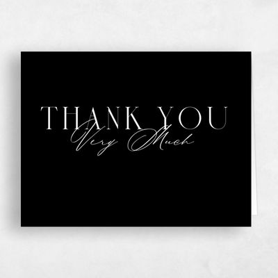 Black Wedding Thank You - Shahira Landscape