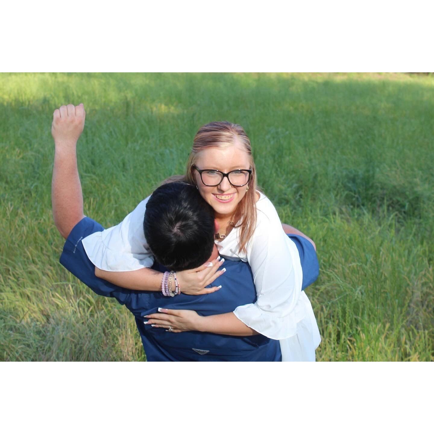 Having fun during our Engagement Photoshoot