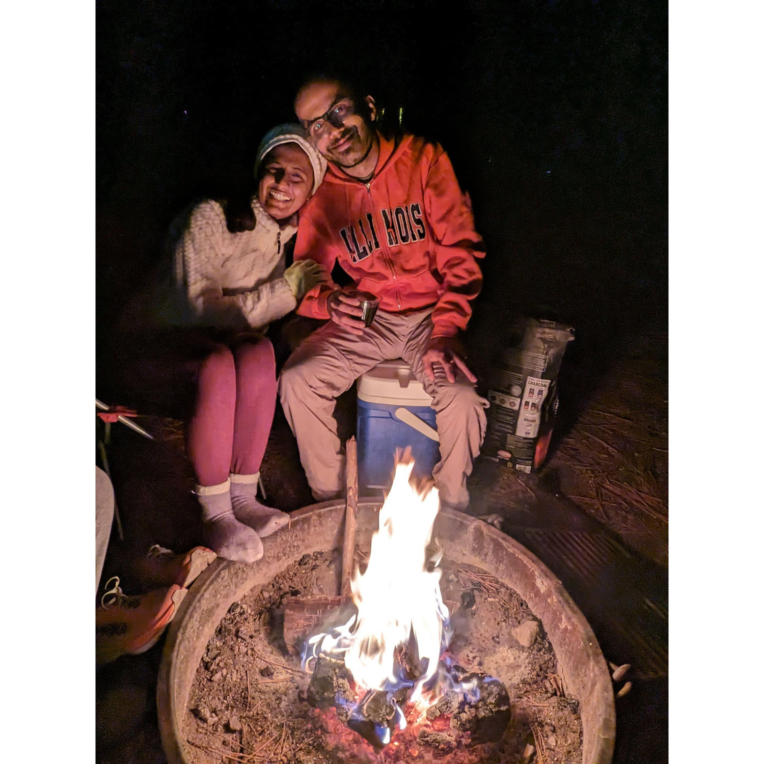 We bonded over our mutual interest for camping!