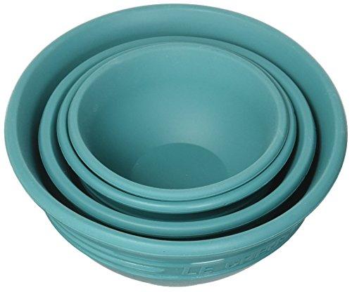 Le Creuset FA205-17 Silicone Prep Bowls, Caribbean