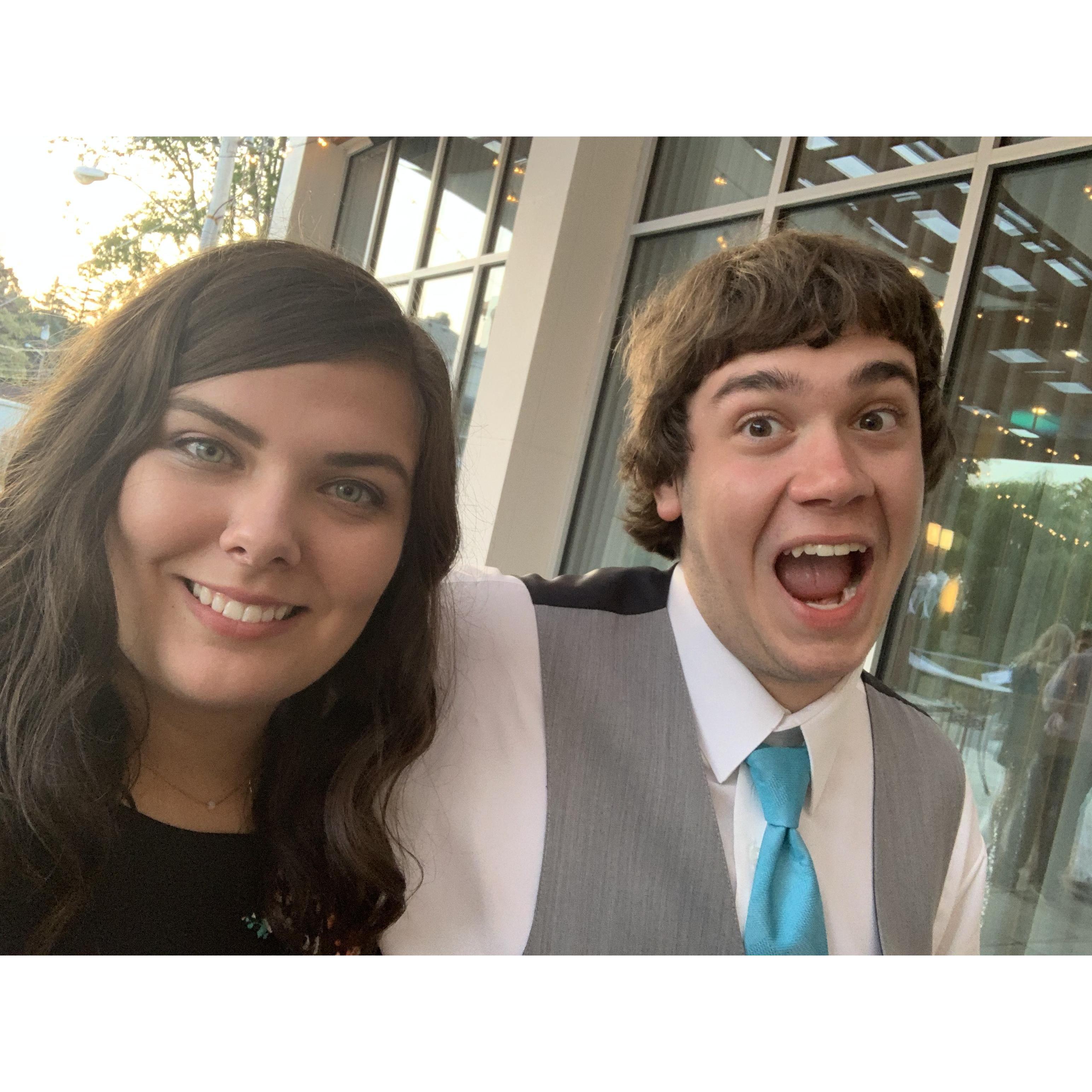 At out Best Man's wedding