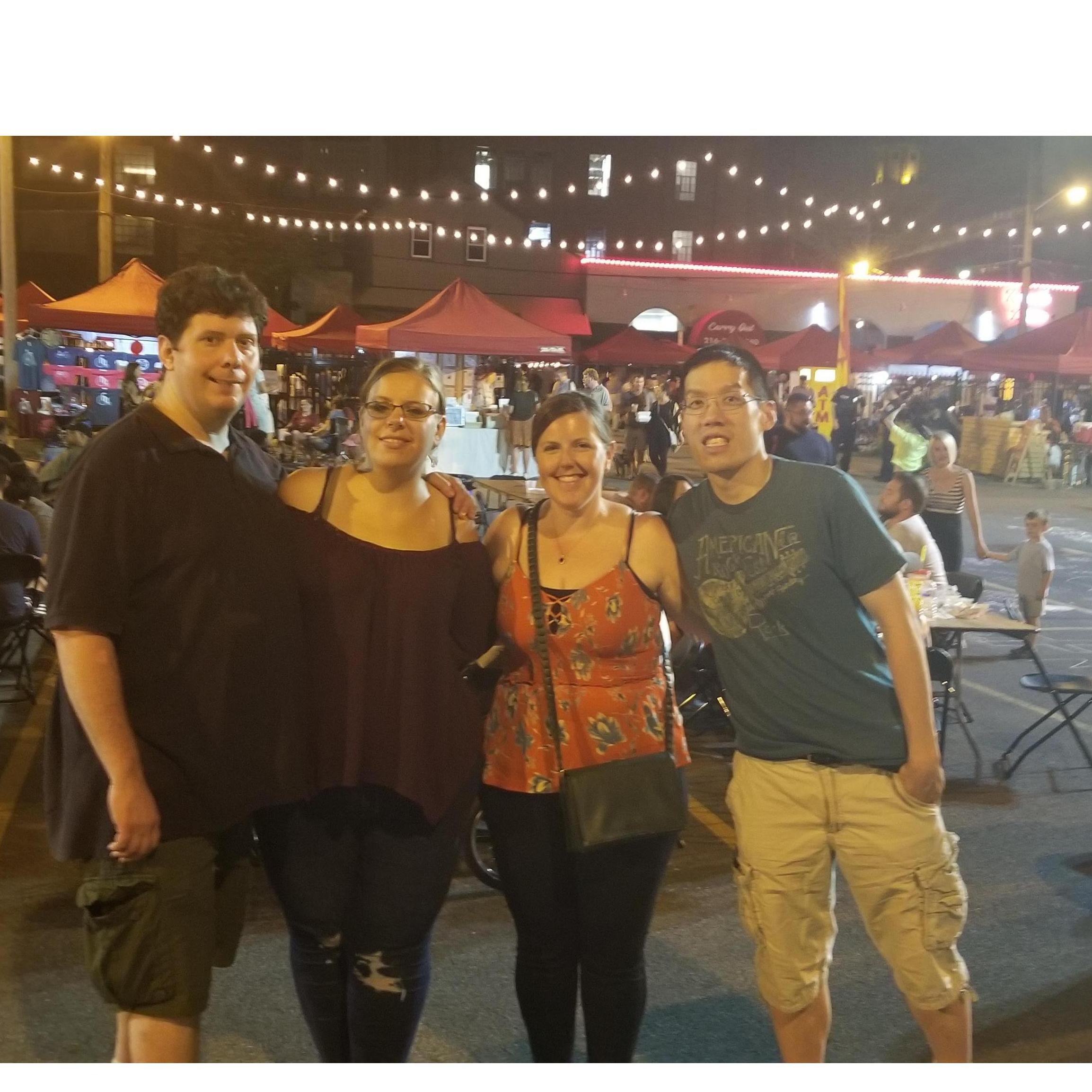 A rare occasion where we met Heidi AND Jon at the Night Market.