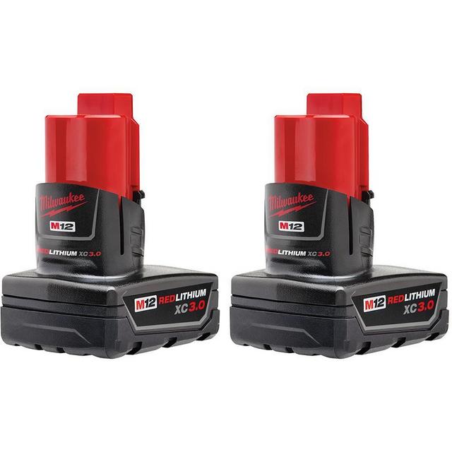 M12 12-Volt Lithium-Ion XC Extended Capacity 3.0 Ah Battery Pack (2-Pack)