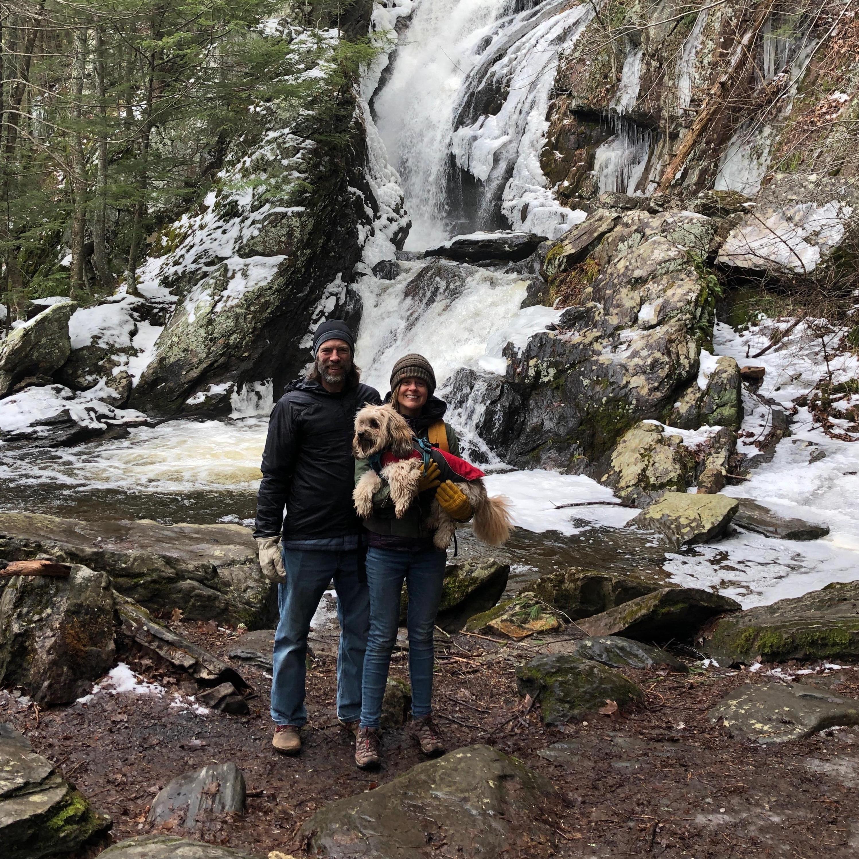 Frozen waterfall hike- Campbell Falls in Norfolk!