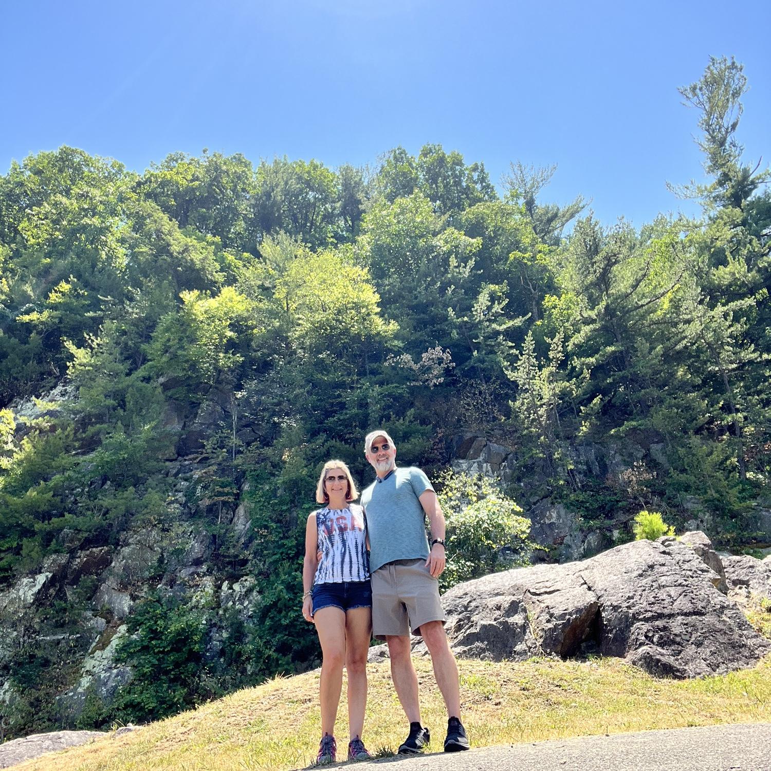 A quick stop to take a picture as we travel down the Blue Ridge Parkway near the Roanoke Valley.