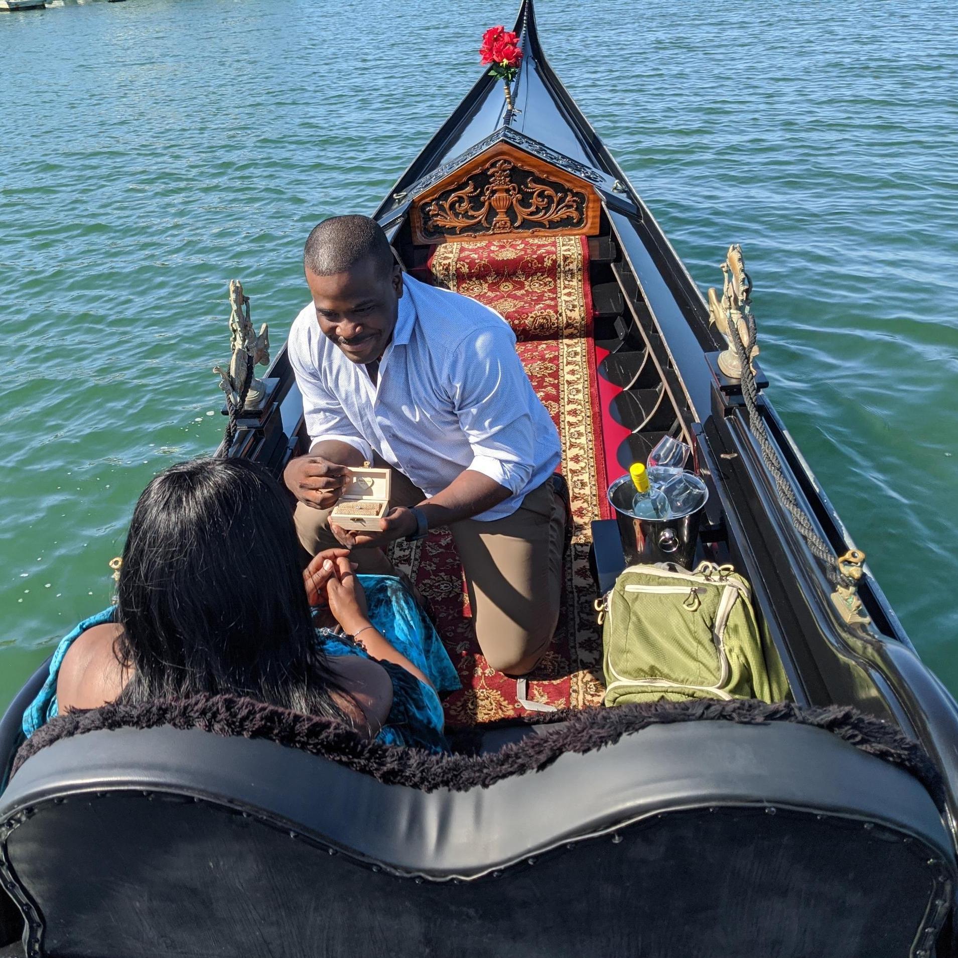 She said Yes! Gondola ride in San DIego
