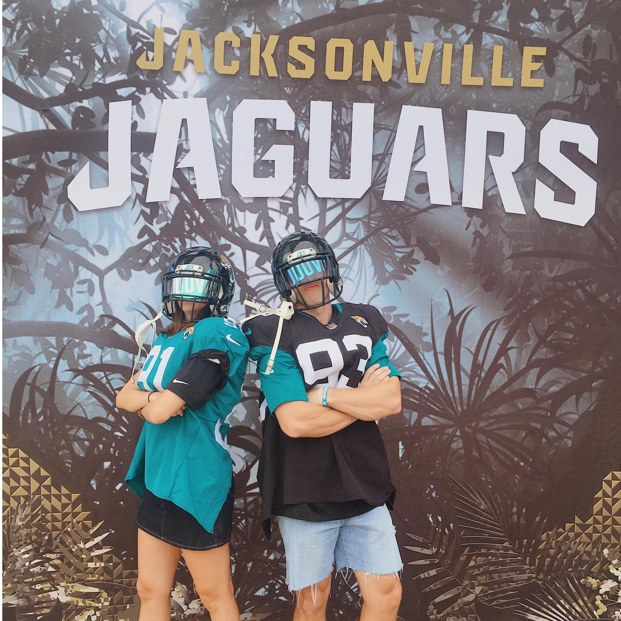 Kaley's first Jags game