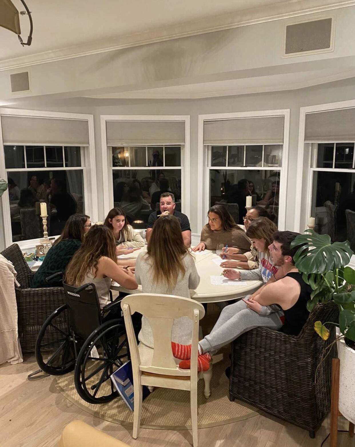Intense game night with the Johnson crew!
