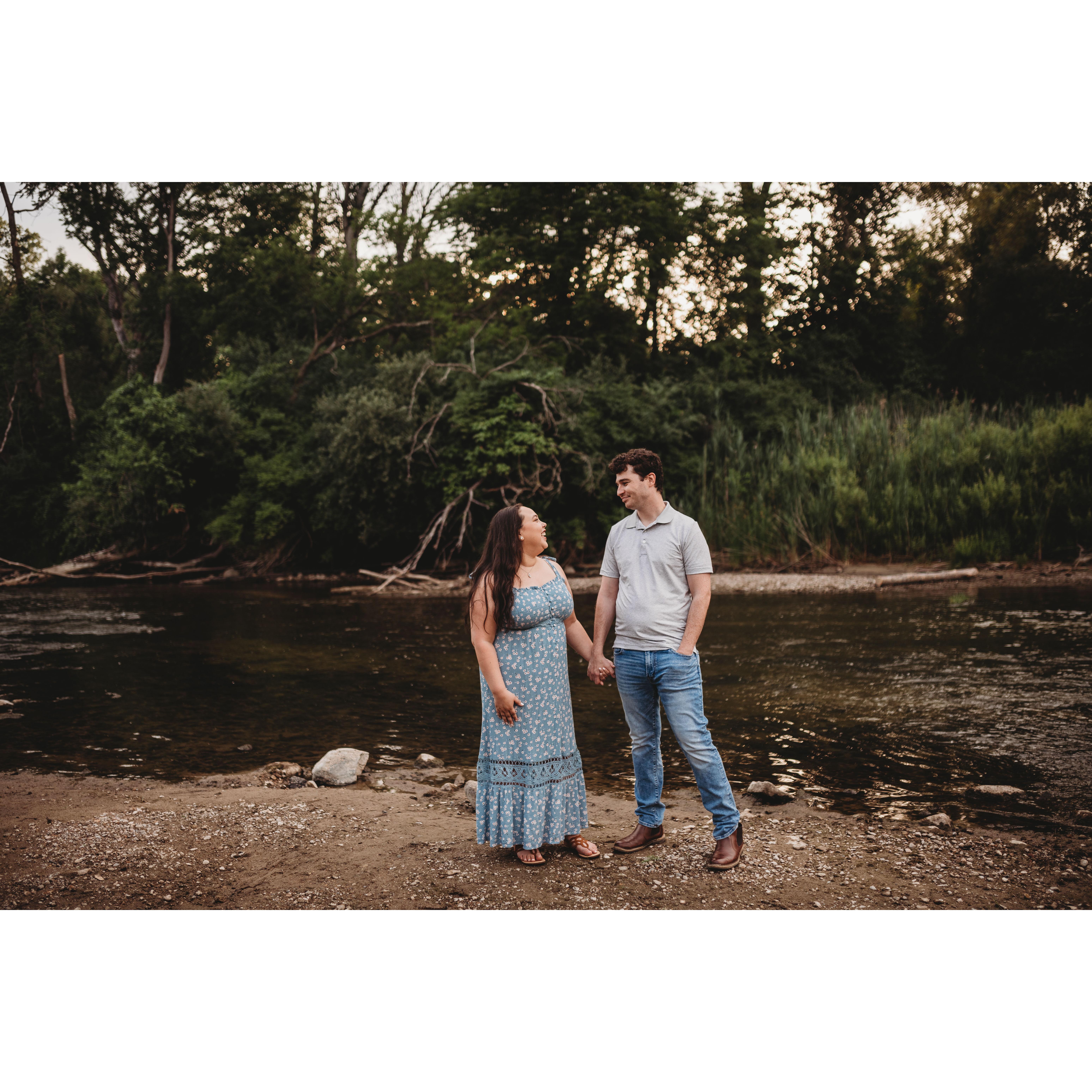 Engagement Photos at Yates Cider Mill July 2022
