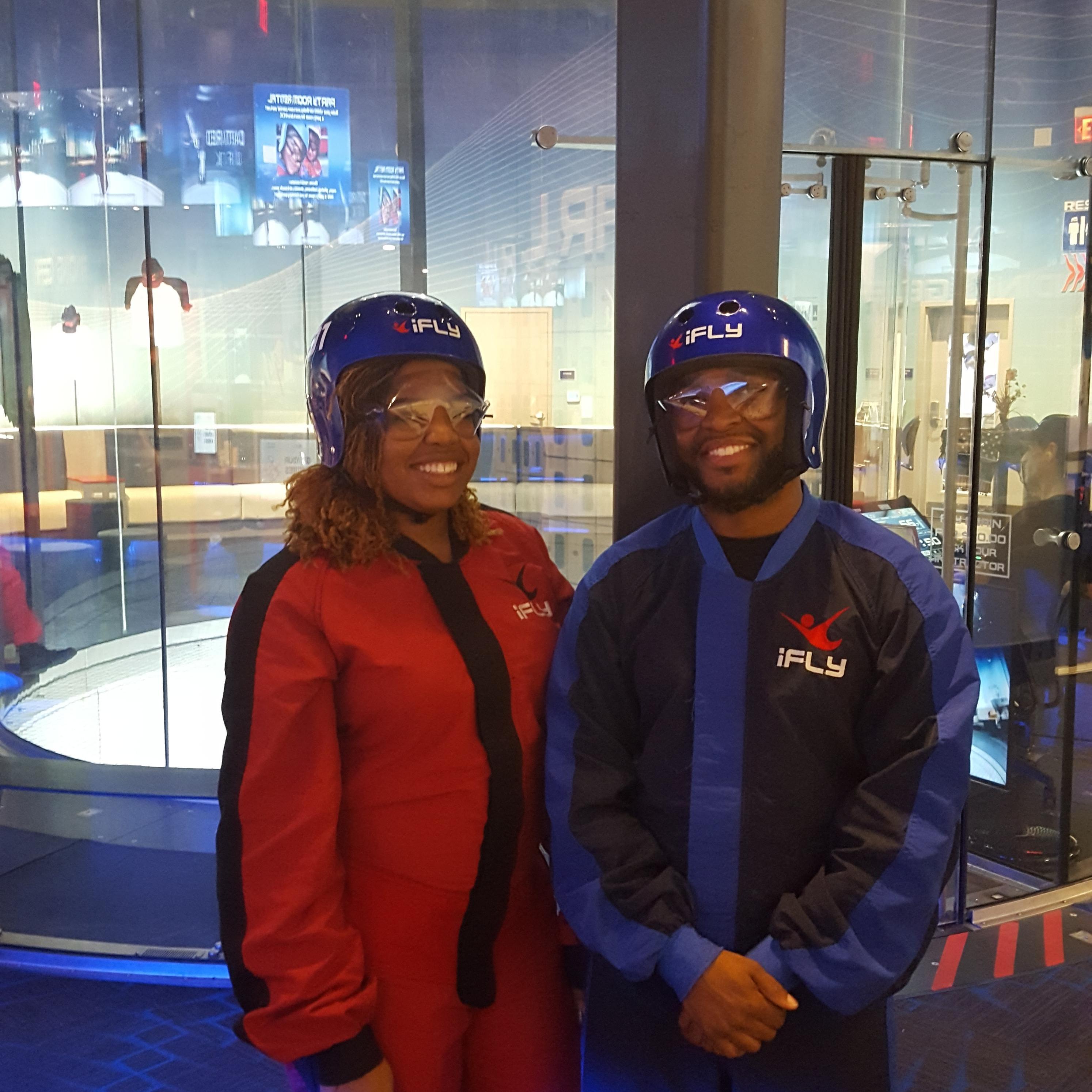 Indoor Skydiving Together