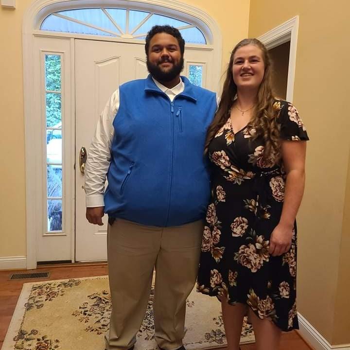 September 2021 - Our first fancy date. We also realized it was our first time sitting down at a restaurant together.