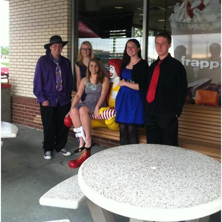 Our first ever photo together, before our high school's short film festival in spring of 2012!