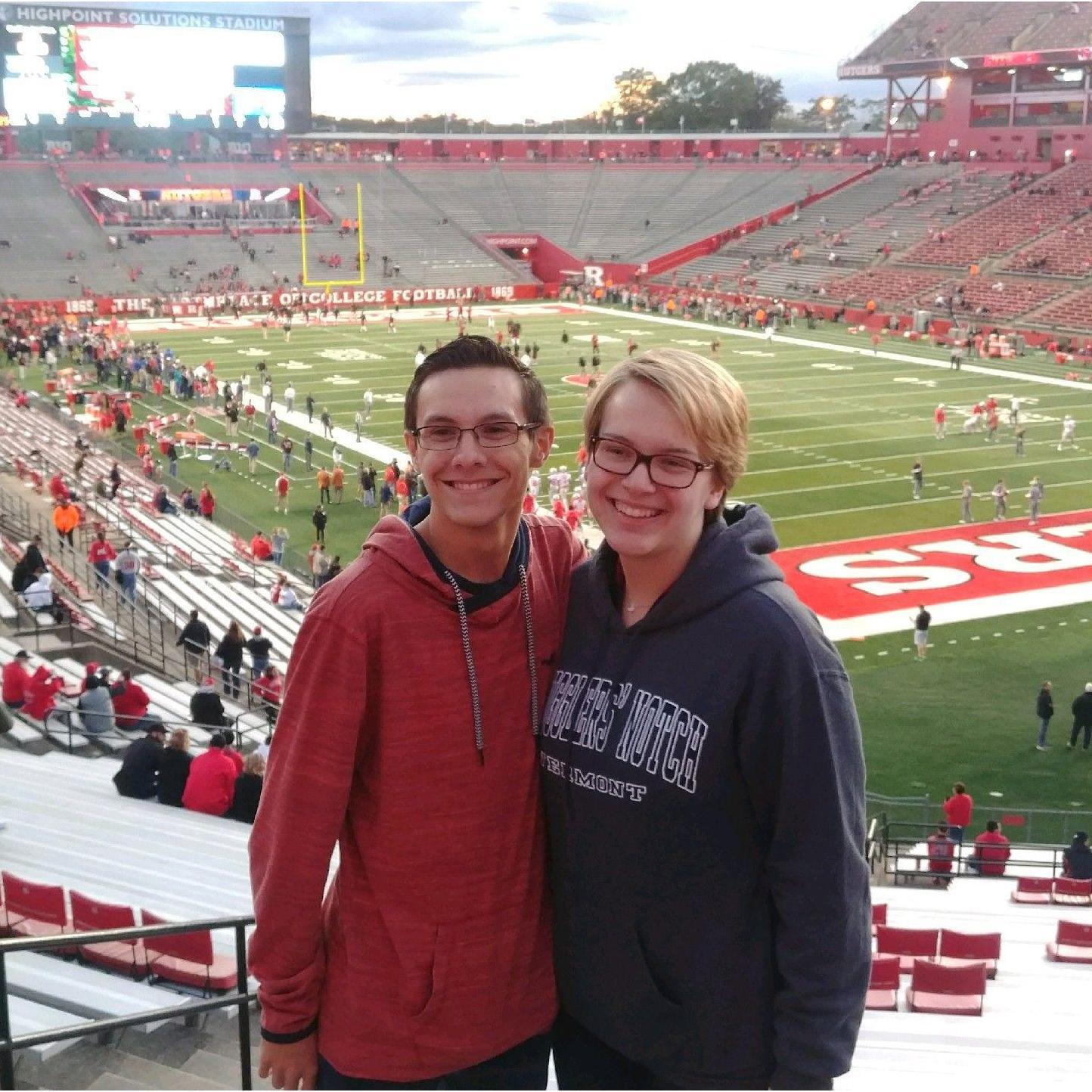 Rutgers Homecoming (where Jacob met Krysia's family for the first time), September 2017