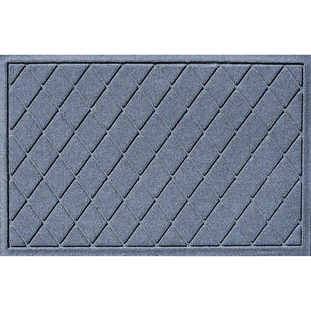 2'x3' Aqua Shield Argyle Indoor/Outdoor Doormat Blue Stone - Bungalow Flooring