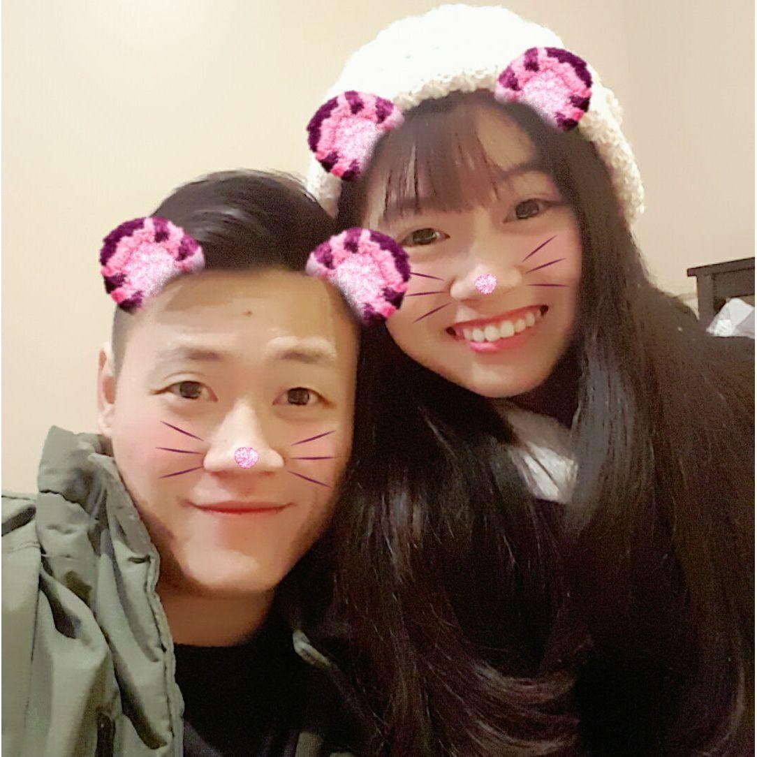 12-05-2016: He drove to Oakland to meet her. This is our first picture together